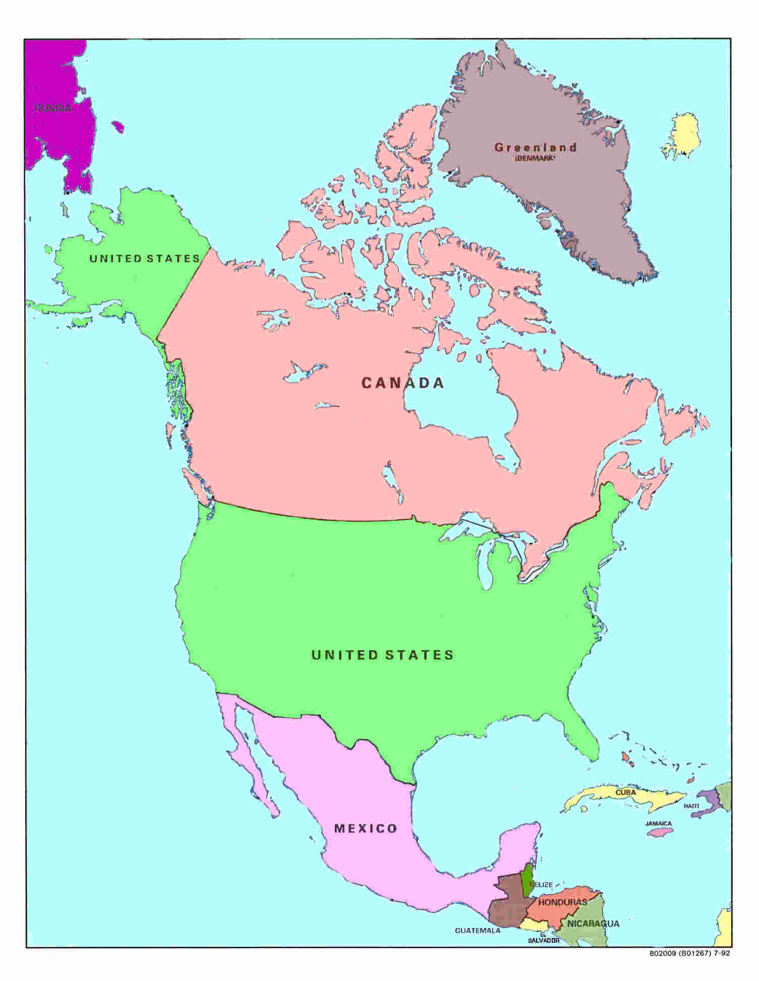 north american countries and capitals list